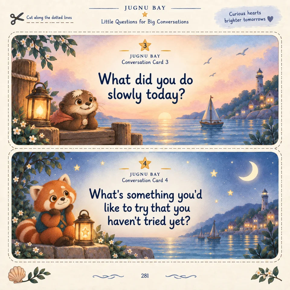 Two Jugnu Bay conversation cards