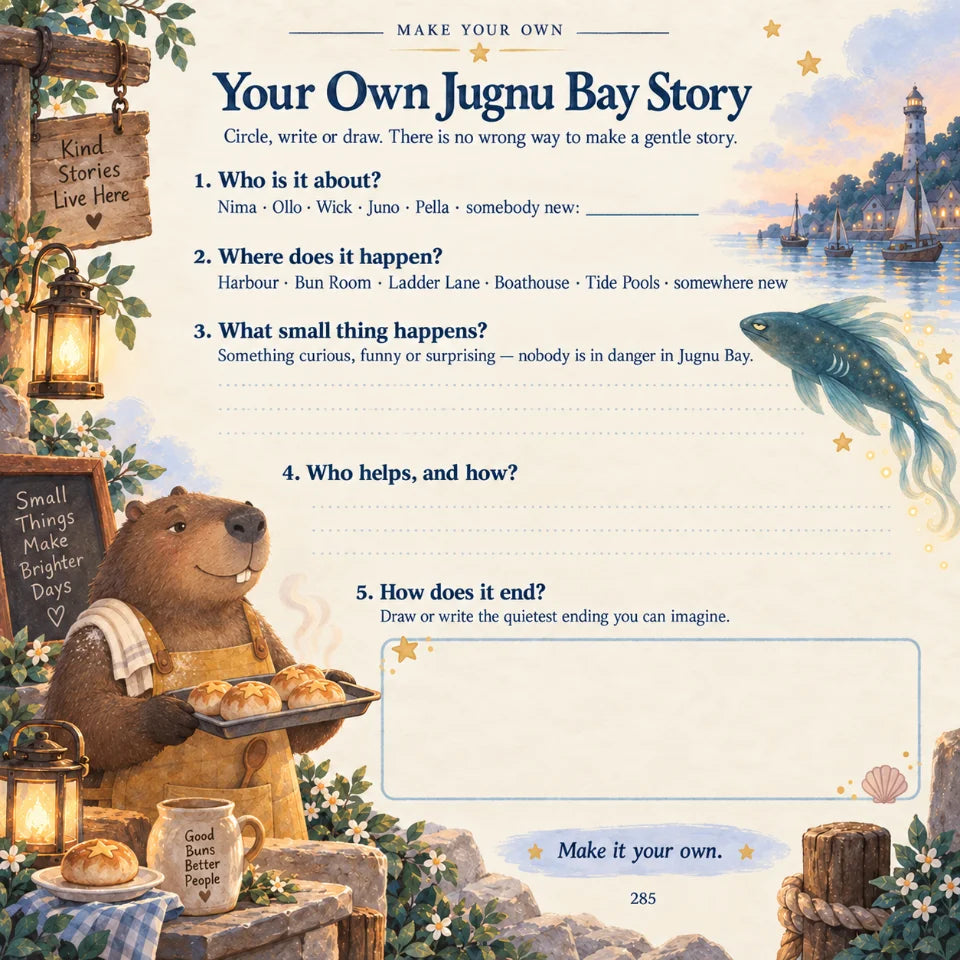 Make your own Jugnu Bay story printable