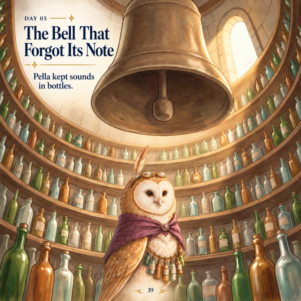 Pella the bellkeeper among her bottles